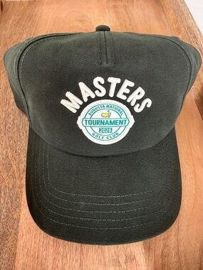 Masters Dark Green Embroidered Tournament Baseball Cap
